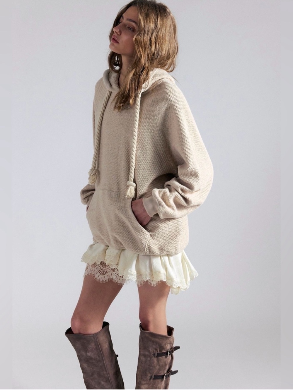 Free People Looped In Hoodie